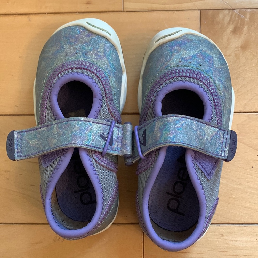 PLAE shoes, light purple shimmer